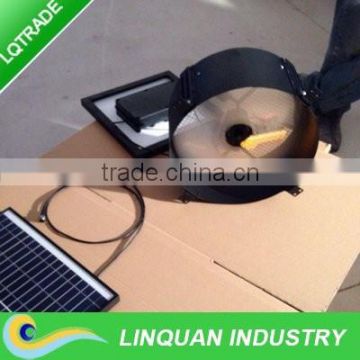 14 inch 35W brushless DC motor Solar powered exhaust fan with battery