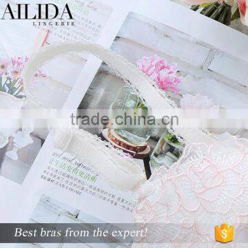 Ailida Hot Sale Lace High Quality Classic Solid Color Lace Trim Push up Bra photo-6