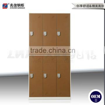 Compartment 6-door Steel Locker Digital Lock Wardrobe Locker Furniture photo-2