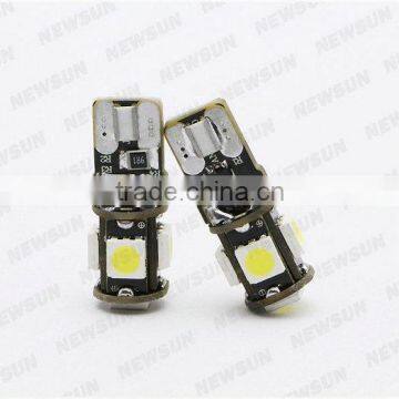 Canbus T10 5smd 5050 LED Car Light Canbus W5W 194 5050 SMD Error Free Light Bulbs photo-3