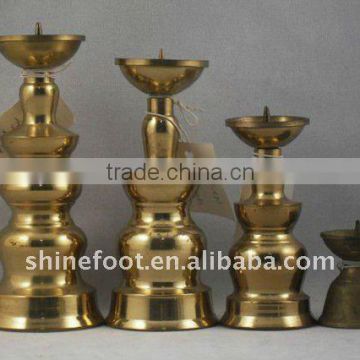 Prime brass temple oil lamp base four sizes are available A2-023