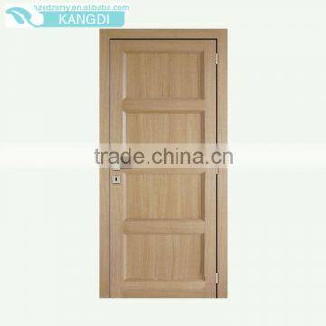 Unfinished interior oak veneered 4 panel composite wooden door