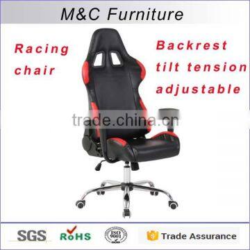 New design high back multifunction black swivel office chair racing