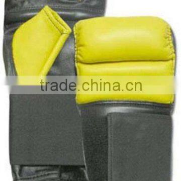 Lemon Black Color Punching Gloves