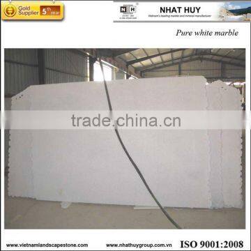 Pure white marble slab