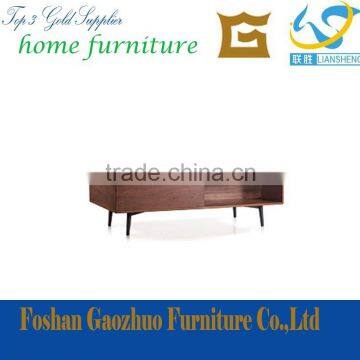 2016 modern designer design dark walnut wooden central table for sale