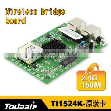 Latest Todaair 2.4G 150M Wireless CPE&wireless AP&wireless bridge board&wifi bridge board