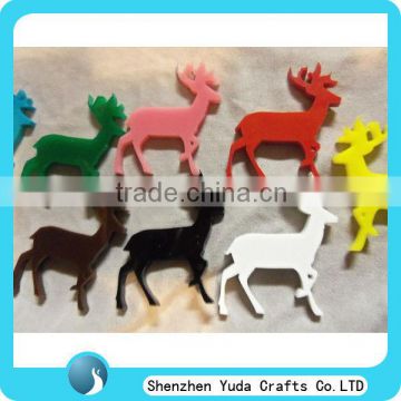 hot sale customized colorful acrylic laser cut deer decoration perspex deer head wall decoration