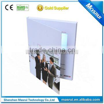 A4 Portrait Hard Cover 7'' LCD Screen Advertising Video Card Video Brochure photo-2