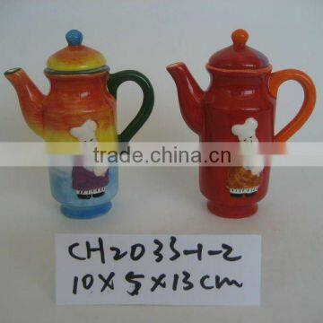 Hand Painted Ceramic Kettle photo-1