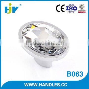 Top quality modern fancy clear glass door knobs