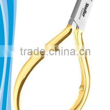 Acrylic nipper box joint compact gold handle small body nipper single tension spring with locking handle 10 cm