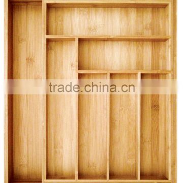 Totally Bamboo Material Expandable Utility Drawer Organizer----BH003