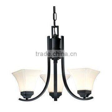 Black 3 Light 1 Tier Mini Chandelier Collection