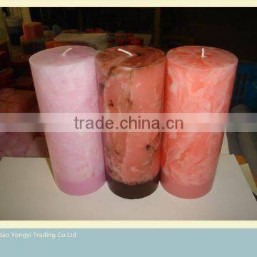 home decorative Multi-colour Pillar Candle wedding candle fashion wax fragrance candle