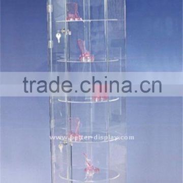 custom acrylic plastic perfume bottle display case wtih logo