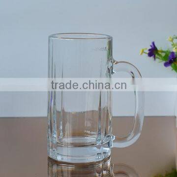 300ml glass beer mug with handle