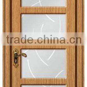 wood glass bedroom door