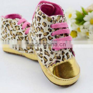 Lovely toddler shoe, leopard baby shoe