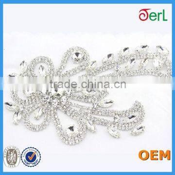 2016 New Design Fashion Cheap Rhinestone Metal Trim for Garment Accessories
