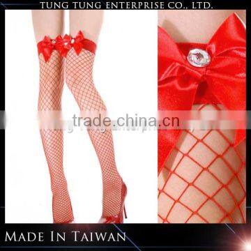 Sexy Christmas Rhinestone Bows Lady Stockings