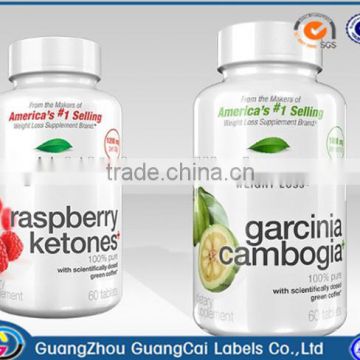 Custom high quality medicine bottle vinyl sticker printing adhesive labels stickers