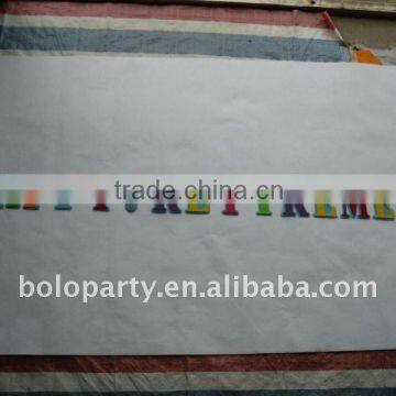 happy birthday non-woven fabric garland