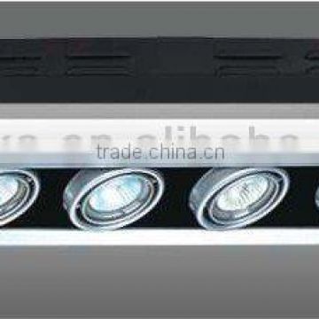 4x50w high quality indoor recessed adjustable grille spotlight for led light fixtures