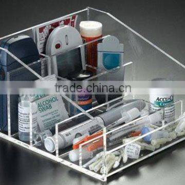 acrylic desk organizer with divider