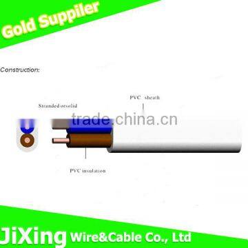 2*1mm2 two core solid flat cable with double insulation