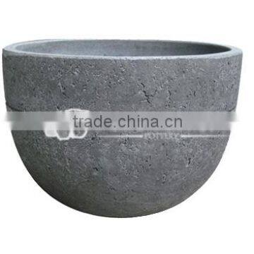 Round Lightweight Concrete Pot