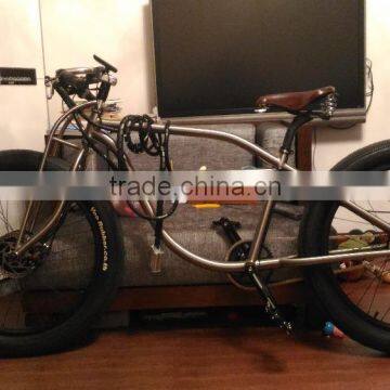 Titanium cruiser bike frame & Truss front fork customized titanium cruiser/ e-bike bicycle frame