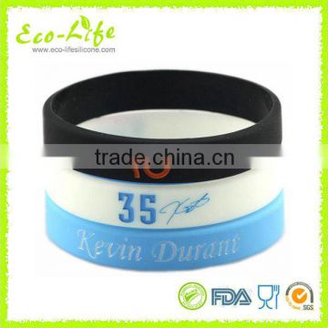 Glow in Dark Silicone Fluorescent Bracelet, Basketball Star 35 Durant Sport Band Wristband, Souvenirs Gift