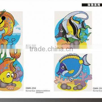 MB Chinese Pool Tile Design Decorative Glass Mosaic Swimming Pool Tile Fish Pattern Mosaic Tile
