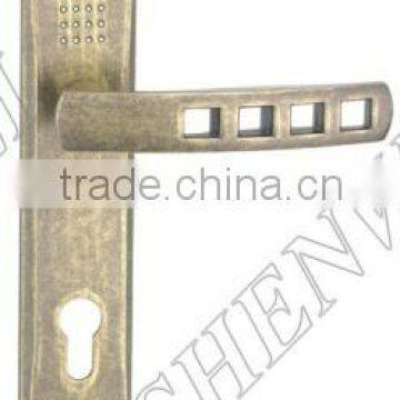 208-343 DAB zinc alloy door handle on plate