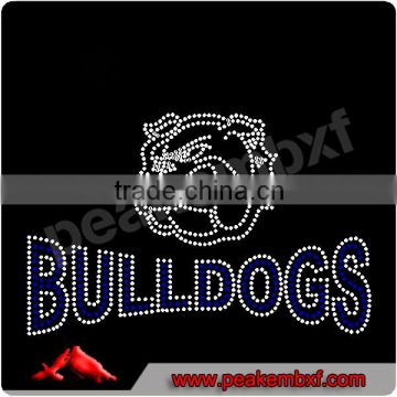 Beautiful rhinestone transfer designs bulldogs