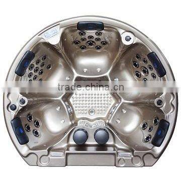 Air Jets Deluxury Enjoy 5 People Outdoor Semi-circle Spa With LED Lights