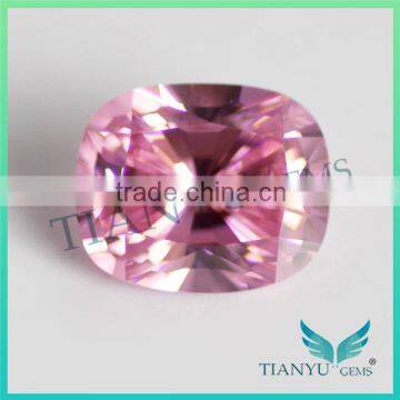 Wholesale Zircon Gemstone Rectangle Cut Pink Cubic Zirconia Free Sample