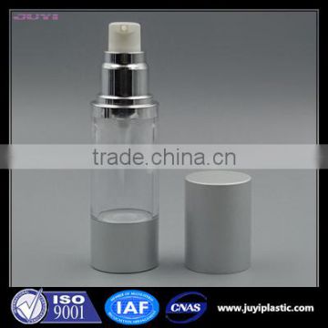 Silver Airless Bottle Cosmetic Pump Bottle China Cosmetic Packaging Factry