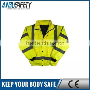 100% polyester mesh fabric reflective yellow safety vest en471