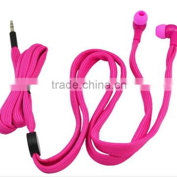 colorful shoelace earbuds for promotion