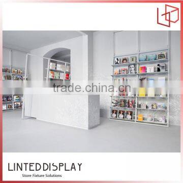 China manufacturers made metal wall mounted book shelf for library