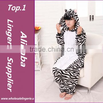 Zebra unisex adult fleece animal onesie jumpsuit pajamas for adult