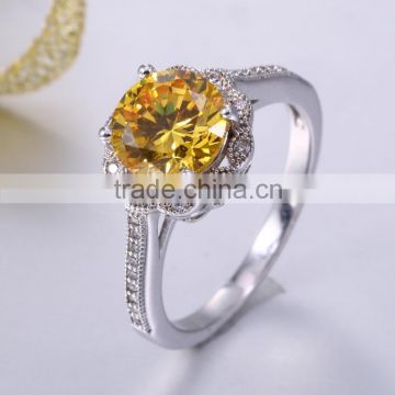 Natural Stone Rings 925 silver cz ring