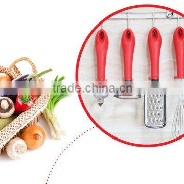 Fashion Eco-friendly Stainless Steel With pp Handle Kitchen Accessoriess Holder/Bottle Opener/egg Whisk 4PCS Dinnerware Set photo-2