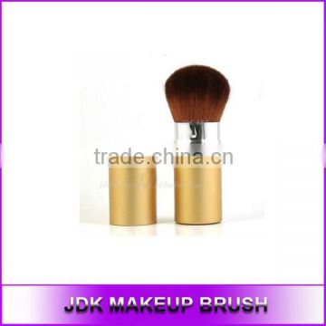 Hot Sale Gold Retractable Brush with Round Top/Retractable Makeup Brush