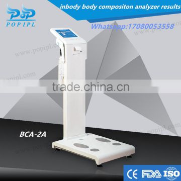 body compositon analyzer results BCA-2A boby analyzer