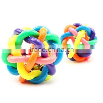 Hot Selling Promotional Pet Toys Colorful Bell Pet Ball For Dogs Dog Plastic Ball photo-4