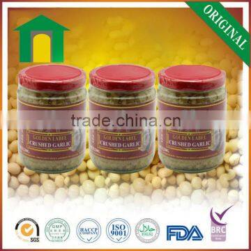 Chinese Original Healthy GMO Free Crushed Garlic Sauce 230g