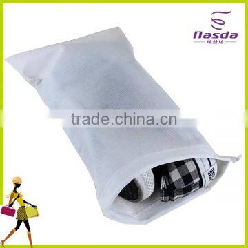 pp non woven fabric shoe bag clear drawstring bag